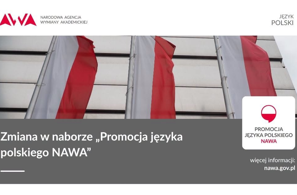 Zmiana w naborze do programu Promocja języka polskiego