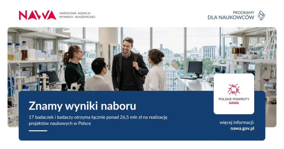 17 badaczek i badaczy wraca do Polski na projekty naukowe
